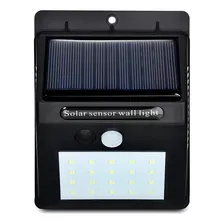 Luminária Parede Solar 30 Leds Sensor Movimento Luz Preto Foto mini  3