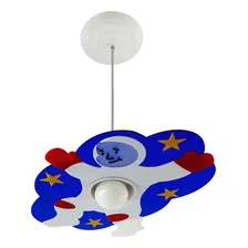 Luminária Pendente Astronauta Lua Infantil Estrela Nuvem Kid Foto  mini 1