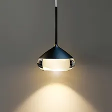 Luminária pendente moderna Ilucezzo, luminária pendente LED preta Foto mini 1