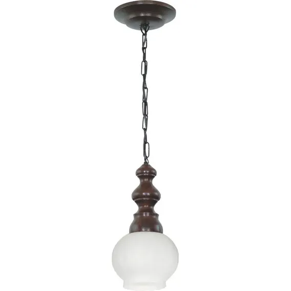 Luminária Pendente Muller Rústico Envelhecido 1 Lâmpada 551e Cor Marrom 110V/220V Foto 1