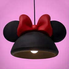 Luminária Pendente Orelha Minnie Preto 1xe27 - Usare Foto mini 2