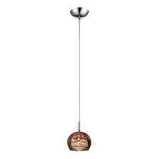 Luminária Pendente Plafon Cobre Cristal Soho Bella 13x16cm Foto mini 1