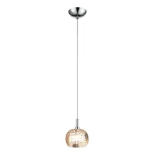 Luminária Pendente Plafon Âmbar Cristal Soho Bella 13x16cm Foto mini 1