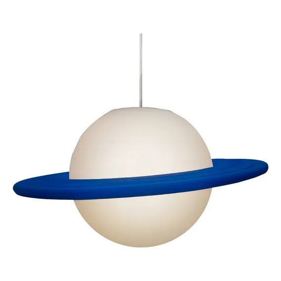 Luminária Pendente Saturno Usare Azul Foto 1