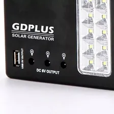 Luminaria Placa Solar Lanterna Usb 3 Lampadas Emergencia Foto mini 4