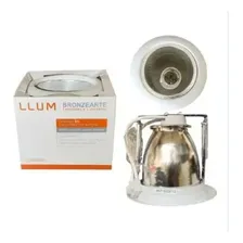 Luminária Plafon Embutir Redondo Branco Bronzearte Foto  mini 1
