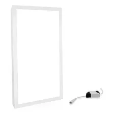 Luminaria Plafon Led 30x60 Sobrepor 40w Branco Frio Plafon Sobrepor Cor Branco Foto  mini 1