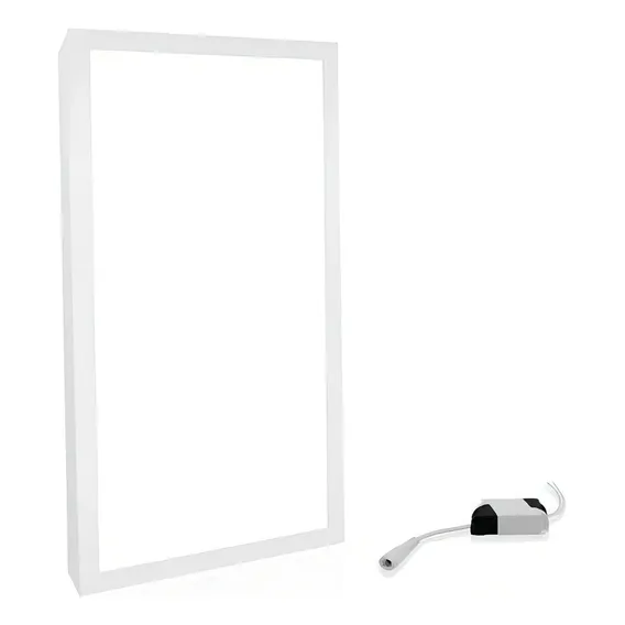 Luminaria Plafon Led 30x60 Sobrepor 40w Branco Frio Plafon Sobrepor Cor Branco Foto 1