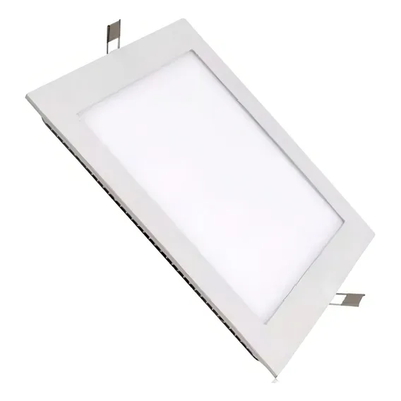 Luminária Plafon Led Embutir 24w 6500k Quadrado Ourolux Foto 1