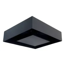 Luminária Plafon Luz Indireta Sobrepor 30x30cm 4 Lâmp Preto 110V/220V Foto mini 4