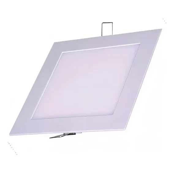 Luminária Plafon Paflon Embutir 12w Quadrado Bivolt Cor Branco-frio 110V/220V (Bivolt) Foto 1
