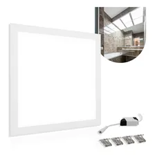 Luminária Plafon Painel Led 40w Embutir 40x40 Branco Frio Foto  mini 1