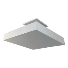 Luminária Plafon Pendente Luz Indireta P/ 4 Lâmp 45x45 Br Cor Branco Bivolt Foto  mini 1