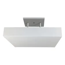 Luminária Plafon Pendente Luz Indireta P/ 4 Lâmp 45x45 Br Cor Branco Bivolt Foto mini  2