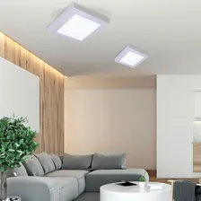 Luminária Plafon Sobrepor Led 48w 60x60 Cor Branco frio 110V/220V Foto mini 4