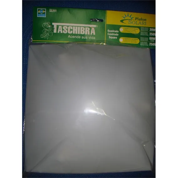 Luminaria Plafon Taschibra Solari Abs 2 Lampadas Compacta 30 Foto 1