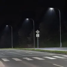 Luminária Poste Pétala Pública 50w Led Branco Neutro 4000k Foto mini 2
