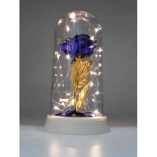 Luminária Presente Dia Das Crianças Menina A Bela E A Fera Cor da cúpula Rosa/Azul Cor da estrutura Branco-pérola Foto 1
