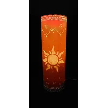 Luminária Pvc - Enrolados + Mensagem Cúpula Bege Estrutura Bege 110v/220v Foto mini 4