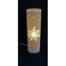 Luminária Pvc - Enrolados + Mensagem Cúpula Bege Estrutura Bege 110v/220v Foto mini 2