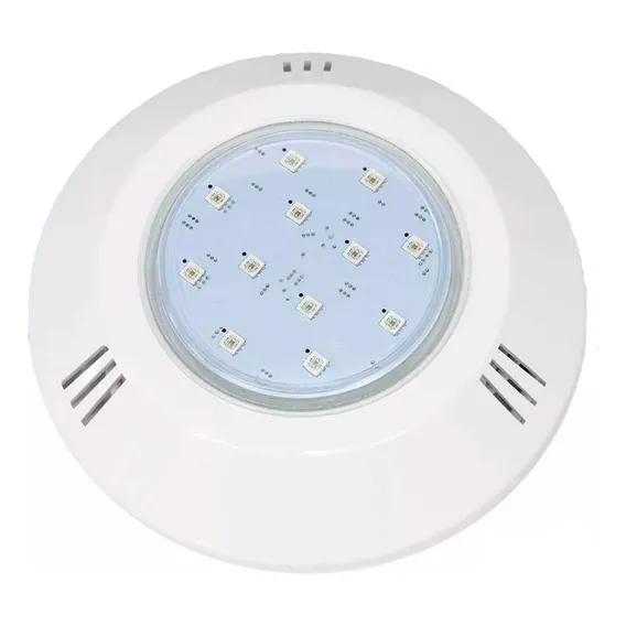 Luminária Refletor Power Led Piscina 9w Rgb Rosca Brustec 110V/220V Foto 1