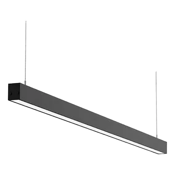 Luminária Sobrepor Pendente Preta Led 45w 120cm Bq Foto 1