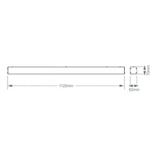 Luminária Sobrepor Taschibra Vetor Led Linear 20w Branca Foto mini 2