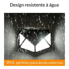 Luminária Solar 100 Leds Com Sensor Presença Movimento Foto mini 4
