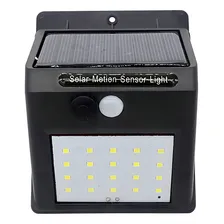 Luminaria Solar 20 Led Com Sensor De Presença Automático Foto  mini 1