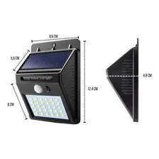 Luminária Solar 20 Led Com Sensor Movimento E Fotocelula Foto mini 4
