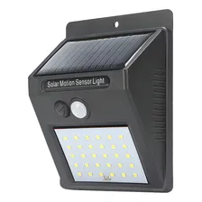 Luminária Solar 20 Led Com Sensor Movimento E Fotocelula Foto  mini 1
