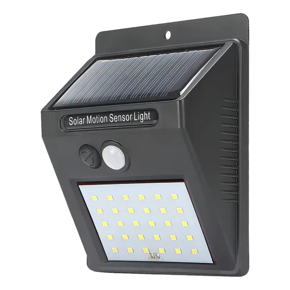 Luminária Solar 20 Led Com Sensor Movimento E Fotocelula Foto 1