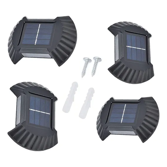 Luminaria Solar Arandela Parede Spot Kit 4 Und Resistente Foto 1