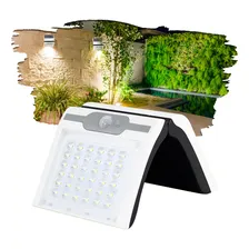 Luminária Solar Externa Arandela Jardim C/ Sensor 36leds 110v/220v Foto mini  2
