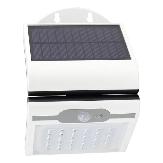 Luminária Solar Externa Arandela Jardim C/ Sensor 36leds 110v/220v Foto 1