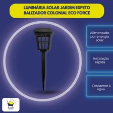 Luminária Solar Jardim Espeto Balizador Colonial Eco Force Foto mini  2