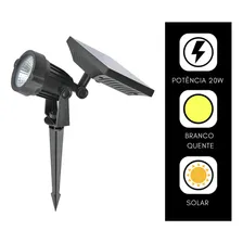 Luminaria Solar Luz Led Com Painel Solar Fotovoltaico Preto Foto mini 4