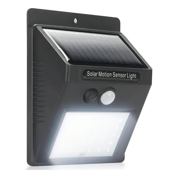 Luminária Solar Luz Led Com Sensor De Presença Automático Foto 1