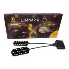 Luminária Soma X7 15w Modelo Preto Led Cor Branco E Azul 220V Foto mini 1