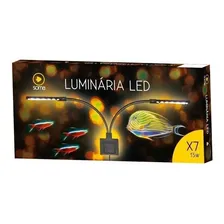 Luminária Soma X7 15w Modelo Preto Led Cor Branco E Azul 220V Foto mini 4