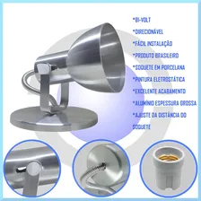 Luminaria Spot P/ Led Direcionavel Articulado Bocão 5 Un Br Cor Prateado 110V/220V Foto mini  2