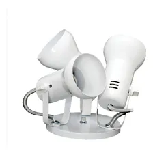Luminaria Spot Triplo Direcional Focal Par20 Soft Pt/bco/esc Cor Branco 110V/220V Foto mini 1