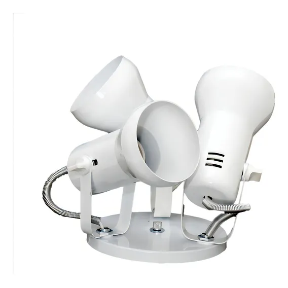 Luminaria Spot Triplo Direcional Focal Par20 Soft Pt/bco/esc Cor Branco 110V/220V Foto 1