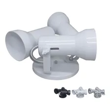 Luminaria Spot Triplo Direcional Focal Par20 Soft Pt/bco/esc Cor Branco 110V/220V Foto mini 2