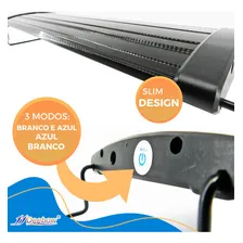 Luminária Super Slim Led Branca E Azul 60cm - ExtensÃvel Bivolt Foto mini 4