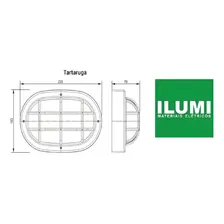 Luminária Tartaruga Ilumi Branco Ou Preto 110V/220V Foto mini 3