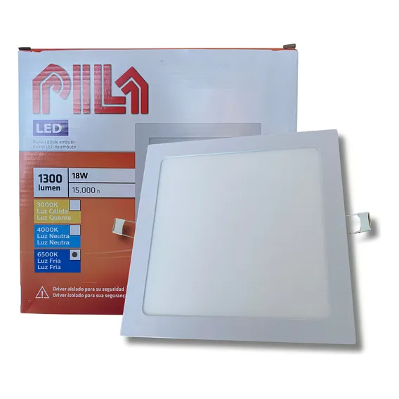 Luminária Teto 18w Philips Pila Branco Frio Foto 1