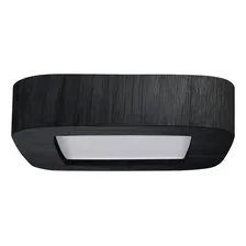Luminária Teto Madeira Led Arredondado18w Bivolt Preto Foto  mini 1
