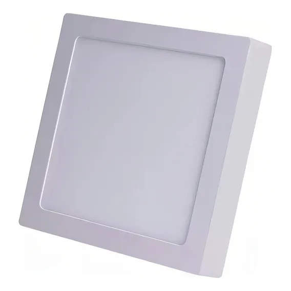 Luminária Teto Painel Plafon Led Sobrepor Quadrado 12w 6500k Foto 1