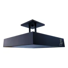 Luminária Teto Pendente Sobrepor Luz Indireta Preto 40x40 Foto mini 1